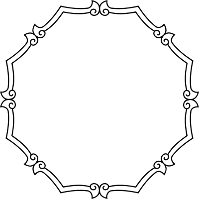Ornamental frame 5 clipart