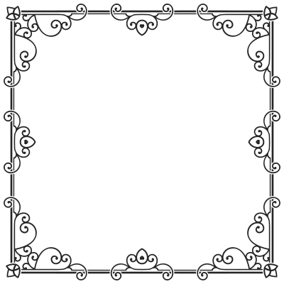 Ornamental Line Art Frame 4 clipart