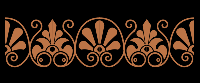 Ornamental pattern from an ancient Greek vase clipart