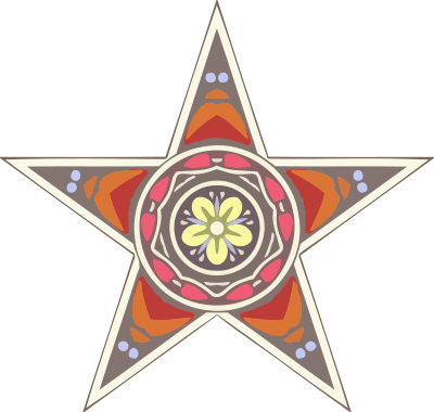 Ornamental star 19 (simplified) clipart