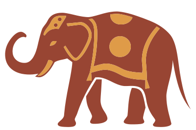 Ornamented Elephant clipart