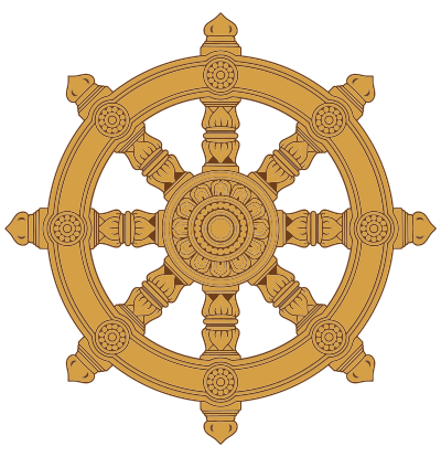 Ornate Dharma Wheel clipart