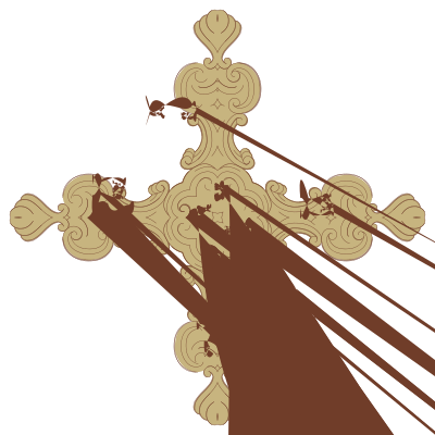 Ornate Frame 24 Derived Cross clipart
