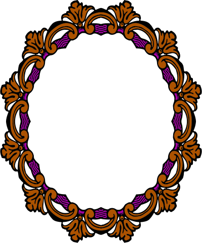 Ornate frame 33 (colour) clipart