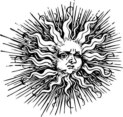 Ornate sun clipart