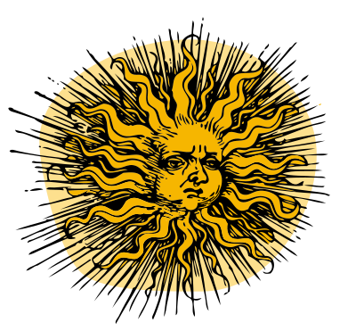 Ornate Sun - Colour Remix clipart