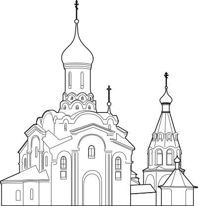 Orthodoxal cathedral 1 by Rones clipart