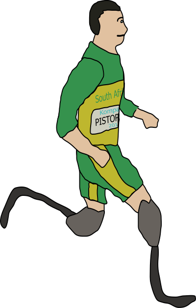 Oscar Pistorius - Amputee Runner clipart