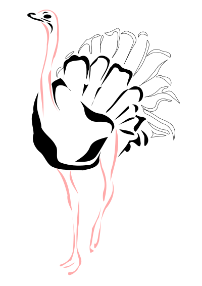 Ostrich clipart