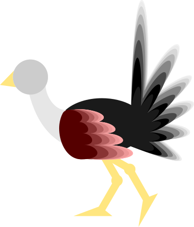 Ostrich clipart