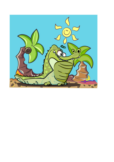 OTTO The Crocodile clipart