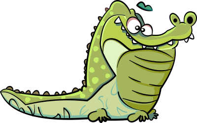 Otto - the Crocodile clipart