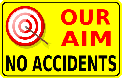 Our aim no accidents clipart