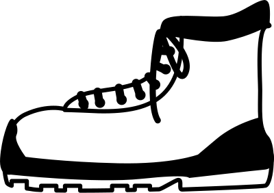 Outdoor shoes clipart