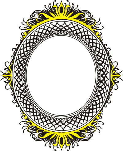 Oval frame clipart
