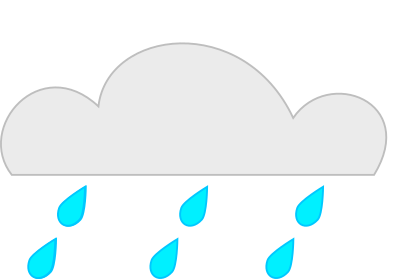 Overcloud rainfall clipart