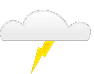 Overcloud thunder clipart