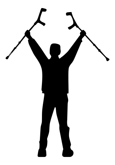 Overcoming Silhouette Minus Ground clipart