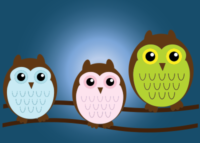 Owl Family clipart