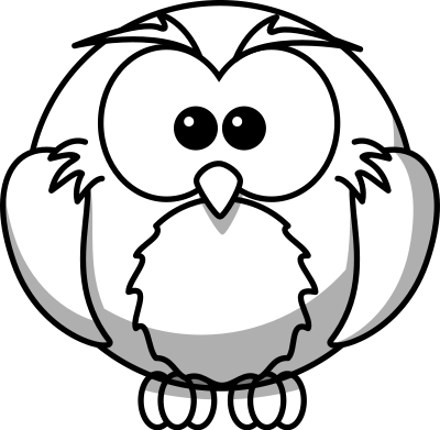 Owl Line Art clipart
