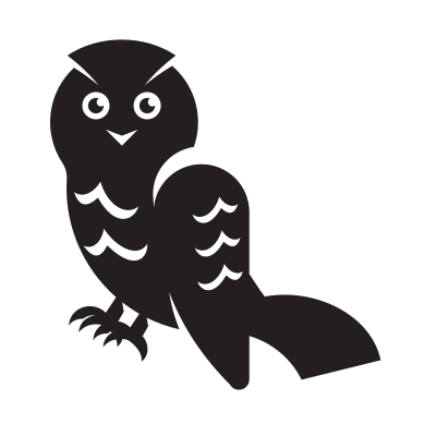Owl silhouette clipart
