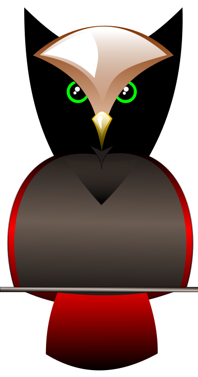 Owl.one. clipart