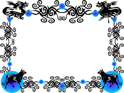 Ox Border clipart