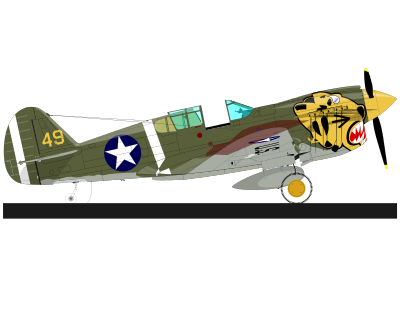 P-40 WARHAWK clipart