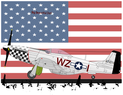 P-51-D clipart