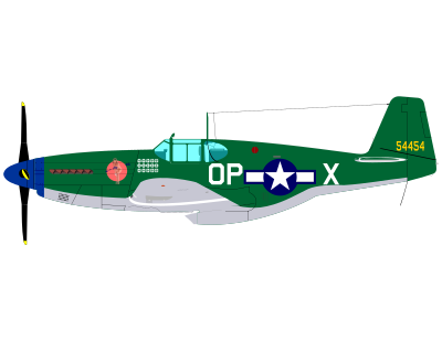 P-51B clipart