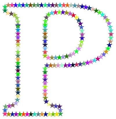 P Stars clipart