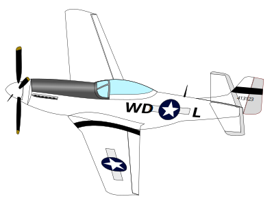 P51 Mustang clipart