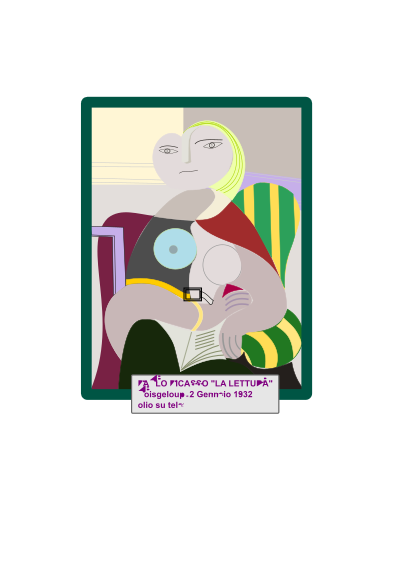 Pablo Picasso La Lettura clipart