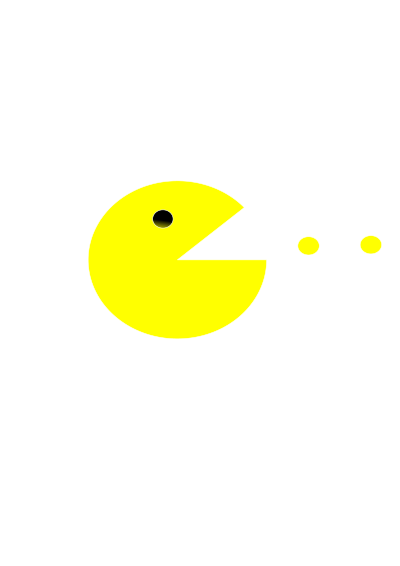 Pac man clipart