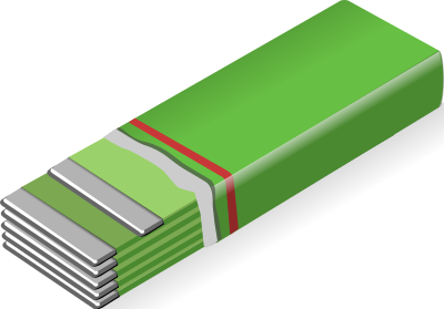 Pack Of Chewing Gum clipart