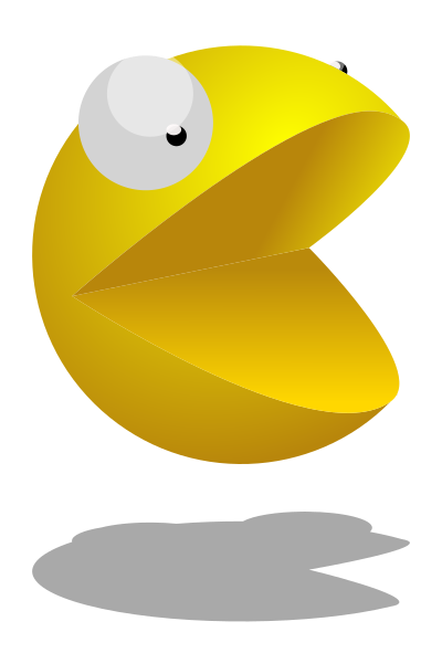 Pacman 3D clipart