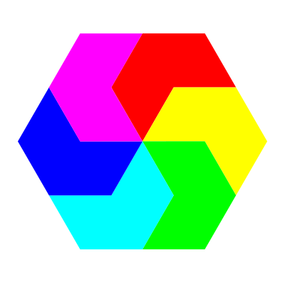 Pacman hexagons clipart
