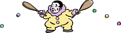 Paddle Clown clipart