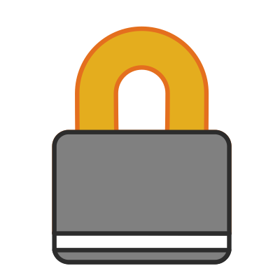Padlock-color clipart