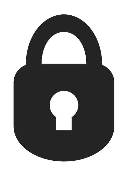Padlock Icon (Rounded) clipart