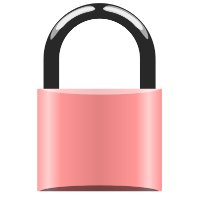 Padlock pink clipart