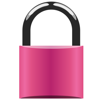 Padlock purple clipart