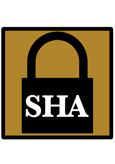 Padlock Silhouette Icon [Umber] [SHA] clipart