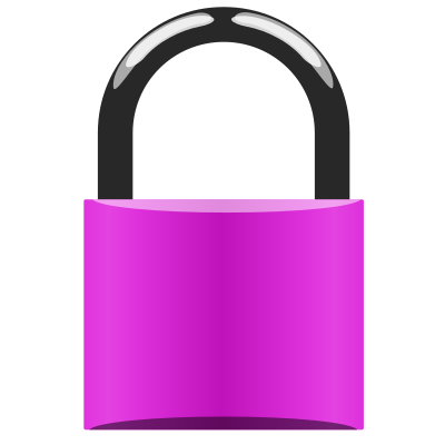 Padlock violet clipart