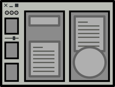 Page layout clipart