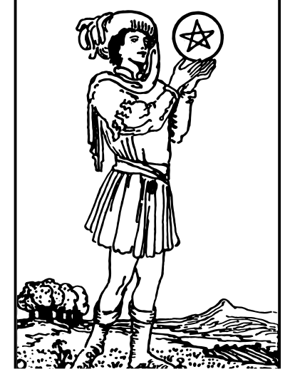 Page of Pentacles clipart