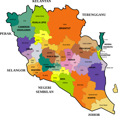 Pahang State Legislative Assembly Constituencies clipart