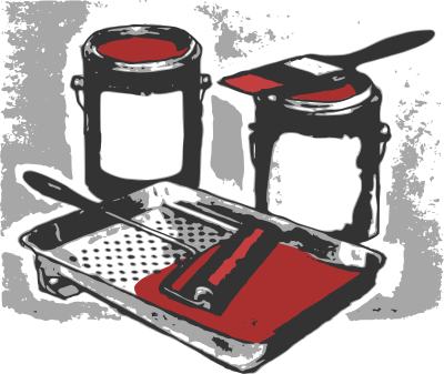 Paint and Tray clipart