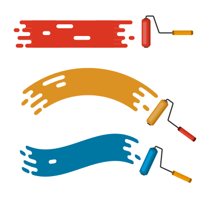 Paint rollers clipart