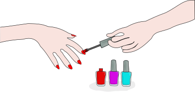 Paint your nails clipart